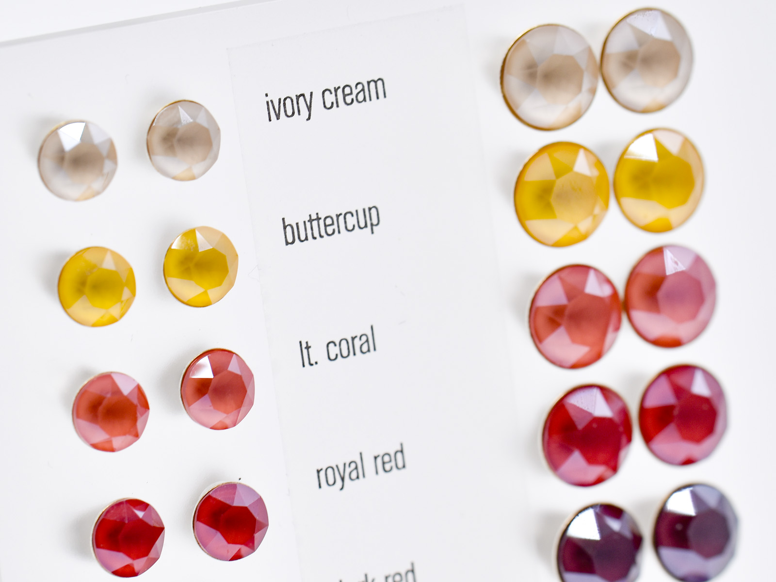 Display Ohrstecker OSGK29 und OSGK39 mit Premium Crystal (22 Paar) - Summery Edition