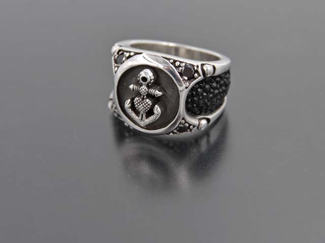 Ring Anker (Black Stones)