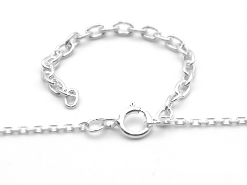 Ankerkette oval mit Sternen (61 cm) (2.2 mm)