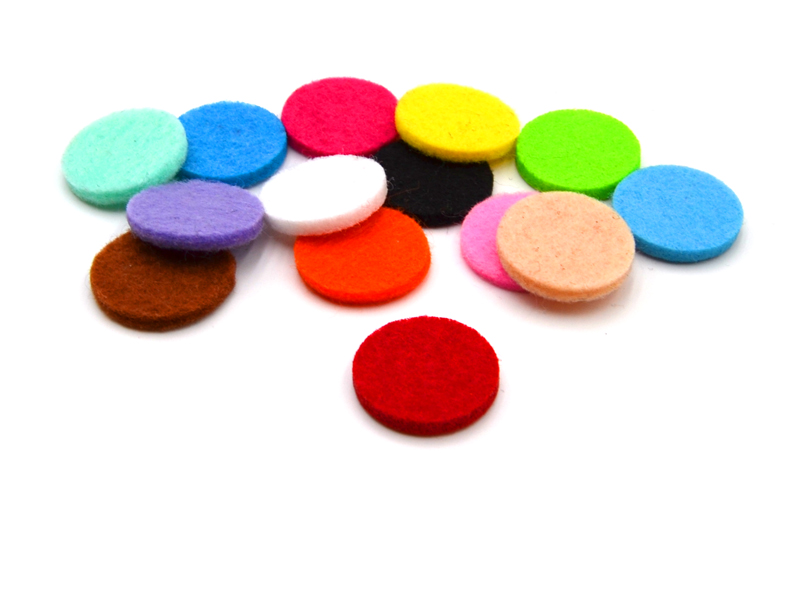 Filzplätchen für Edelstahl Medaillons sortiert (14er Pack)