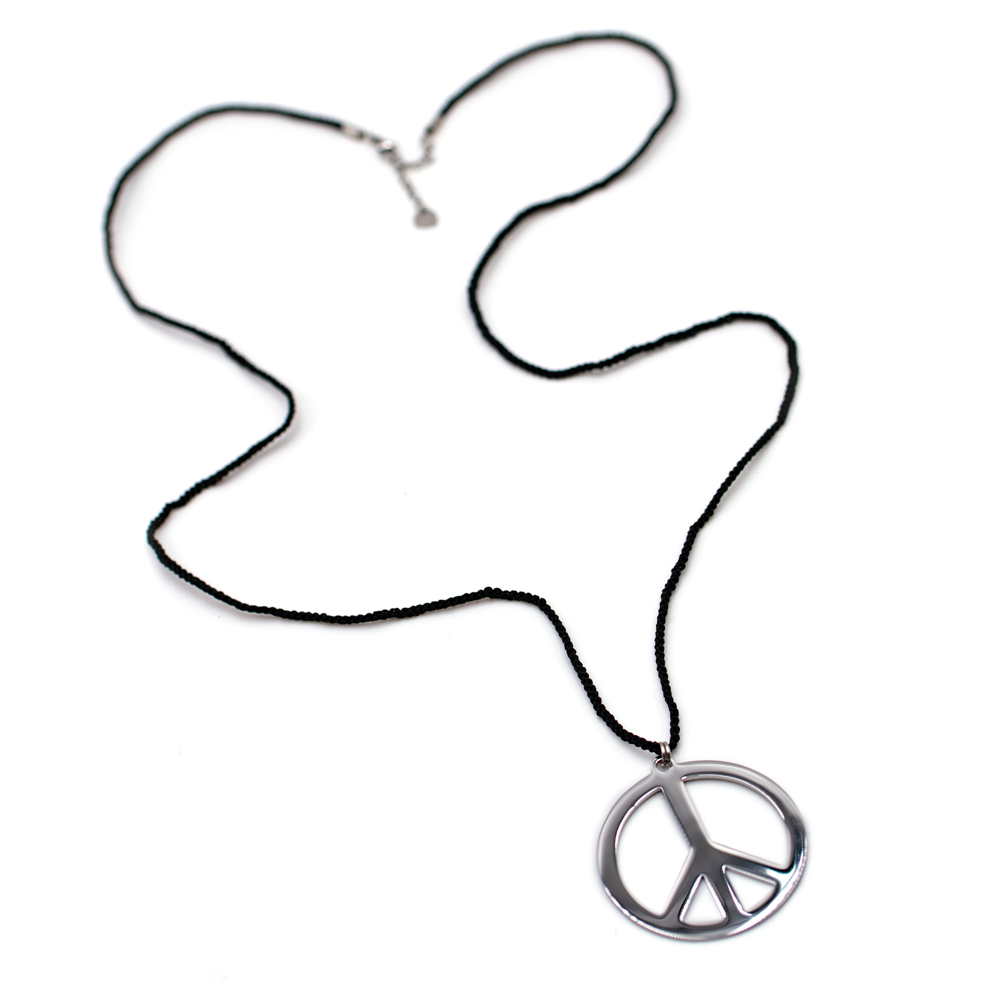 Baumwollkette mit Anhänger Peace (89 cm + 4.0 cm)