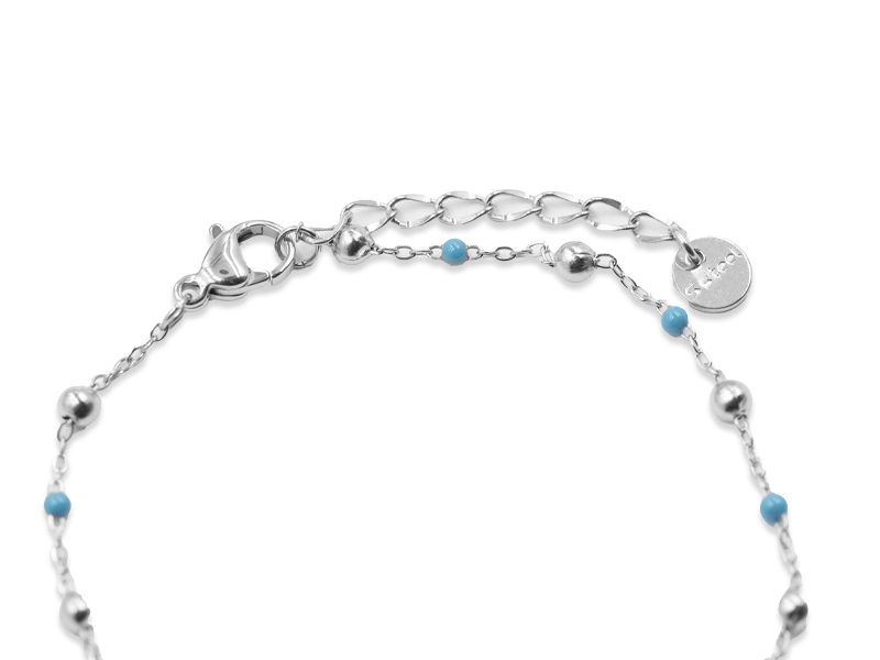 Ankerarmband mit Kugeln (17 cm + 3.0 cm)