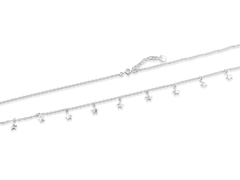 Ankerkette mit Sternen (56 cm) (2.2 mm)