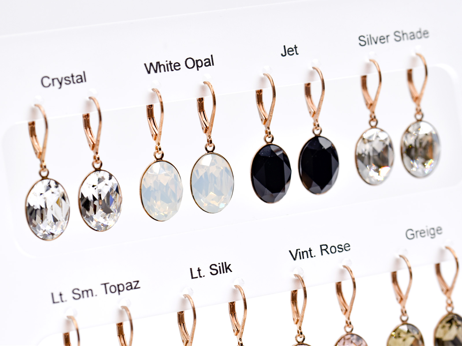 Display Ohrhänger "Lina" (16 Paar), Rosegold