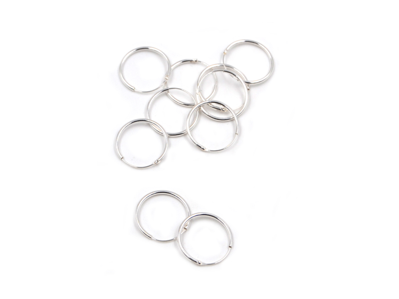 Creolen (1,2x18mm) (5 Paar)