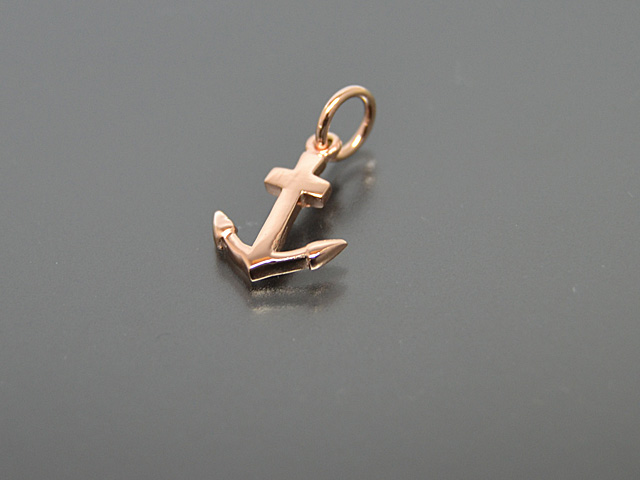 Anhänger Anker, schlicht, rosévergoldet