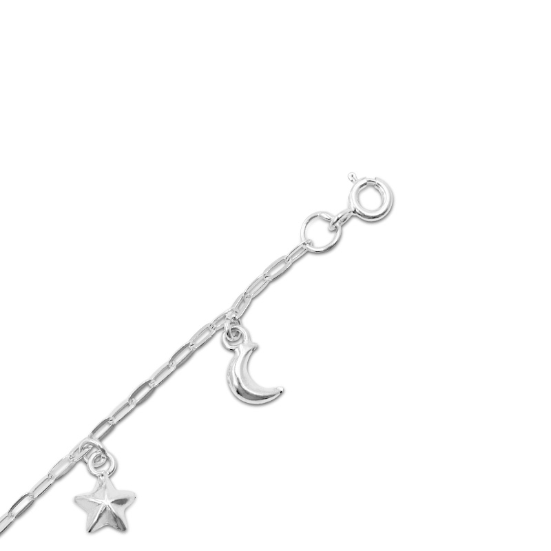 Fußkette Monde und Sterne (25 cm)