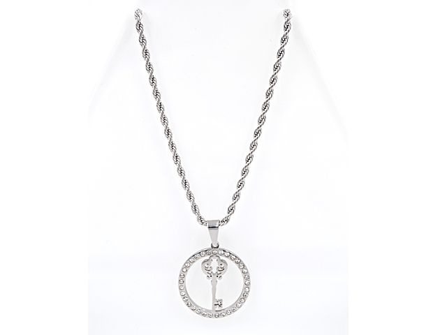 Edelstahlkette "Schlüssel" (45 cm)