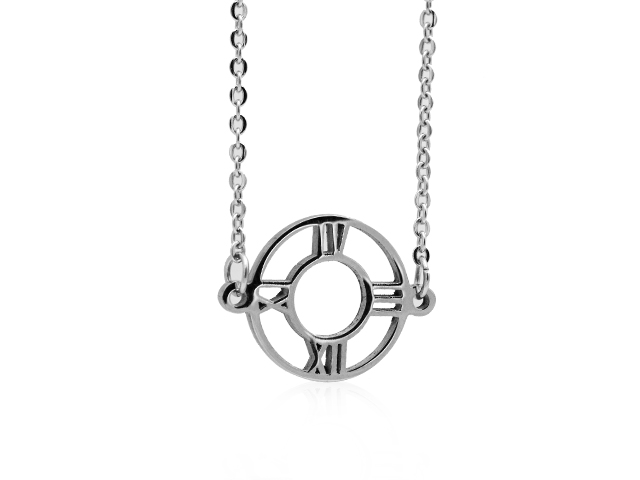 Edelstahl SET (Collier + Ohstecker)
