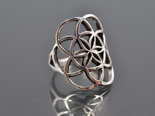 Ring Blume des Lebens