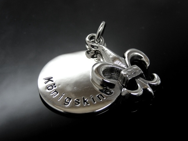 Anhänger Gravurplatte (Königskind), französische Lilie