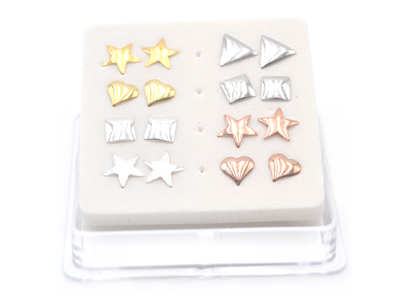 Display Ohrstecker "Prisca" (8 Paar)