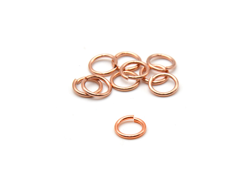 Biegeringe offen (0,9mm) (4,5mm) 10St. rosevergoldet