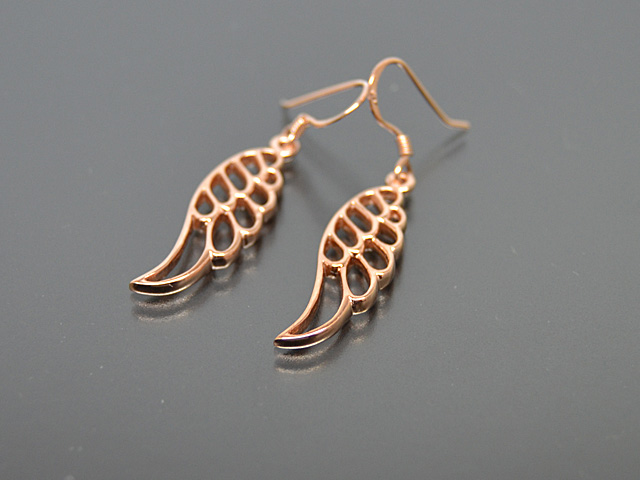 Ohrhänger "Flügel", rosegold