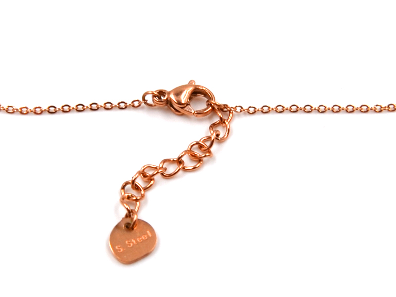 Edelstahlarmband mit Baum des Lebens rose gold
