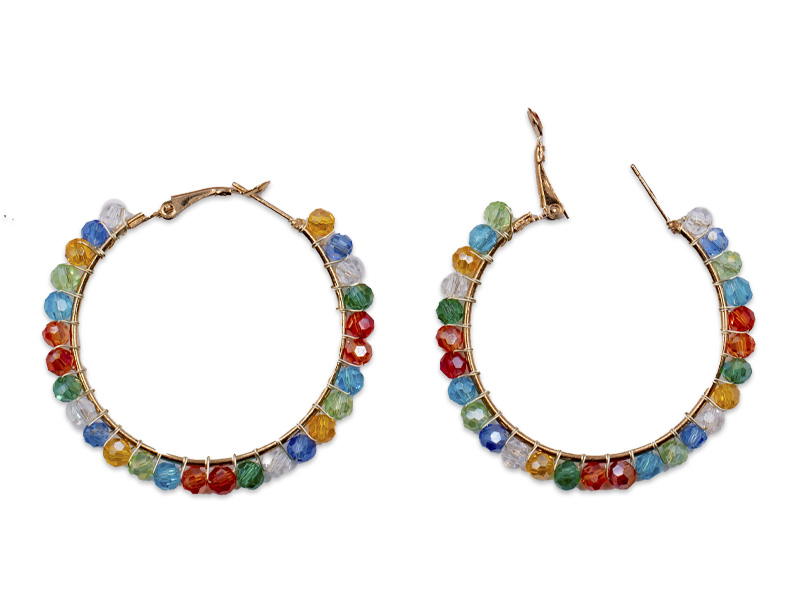 Creolen mit Glassteinen