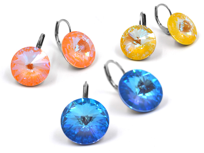 Ohrhänger HK14TB mit Premium Crystal in 14 mm