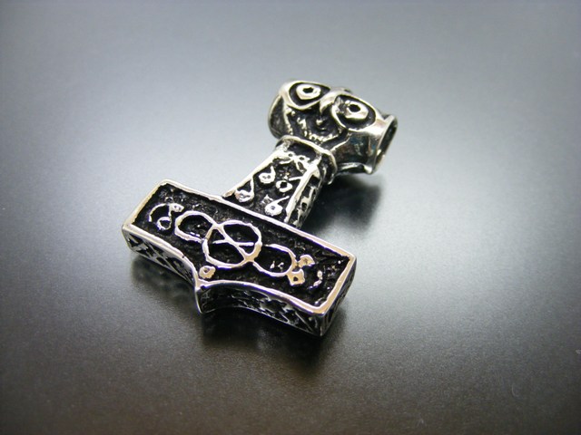 Anhänger Thorshammer, Donnergott, Mjölnir, keltischer Knoten