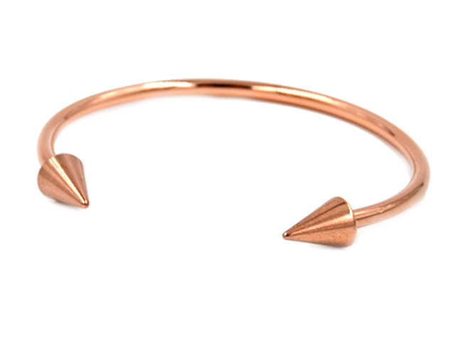 Edelstahlarmreifen "Ece",rosevergoldet