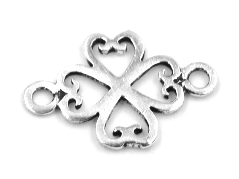 Anhänger mit Doppelöse "Kleeblatt"