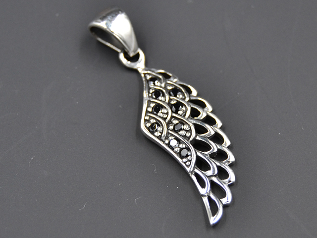 Anhänger Flügel, Black Onyx