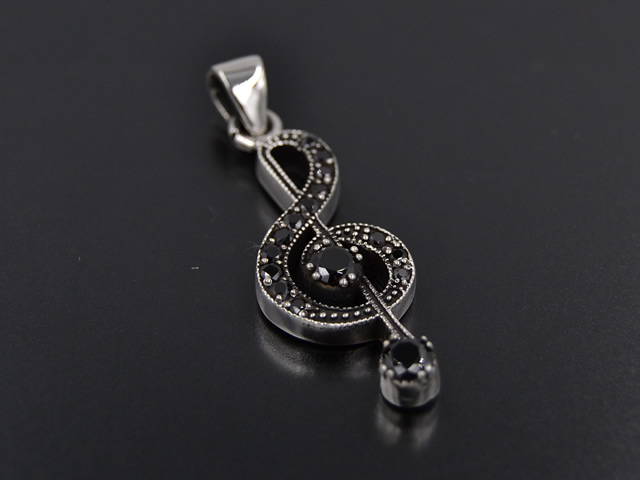 Anhänger Notenschlüssel mit Premium Crystal