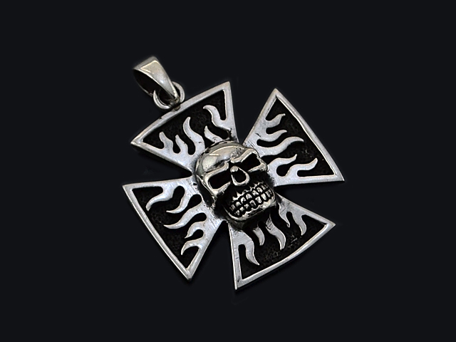 Anhänger Eisernes Kreuz, Totenkopf