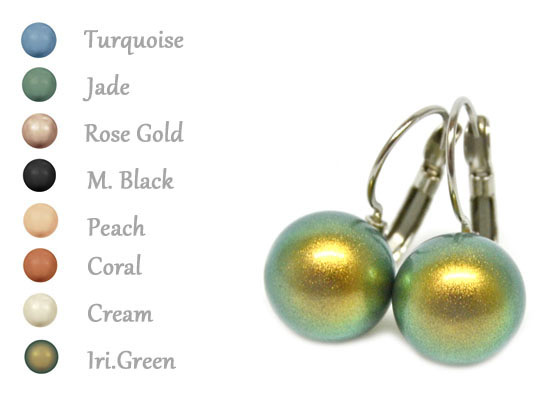 Ohrhänger HKP12BR mit Premium Perle in 12 mm