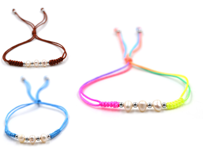Freundschaftsarmband mit Süsswasserperlen