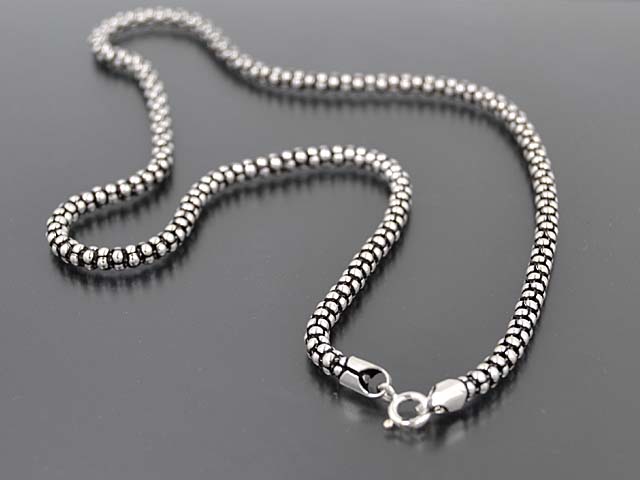 Popcornkette (45 cm) (4.0 mm) geschwärzt