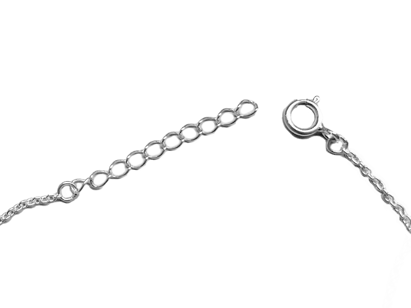 Armband mit Echtsteinperlen "dunkelblau" (16.5 cm + 3 cm)