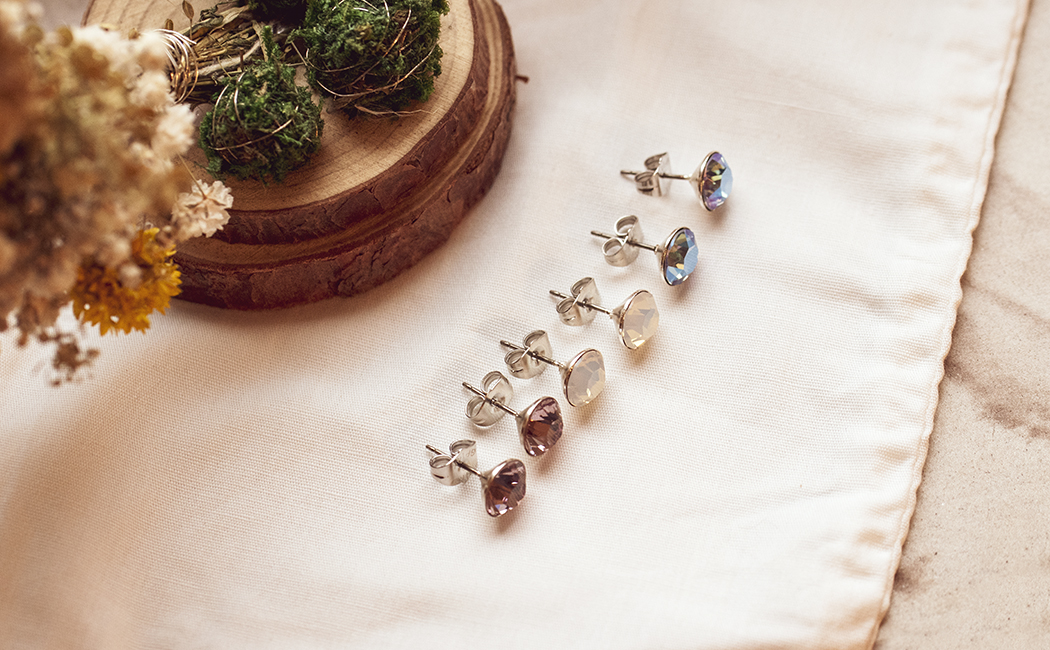 Ohrstecker OSGK39 mit Premium Crystal in 8 mm
