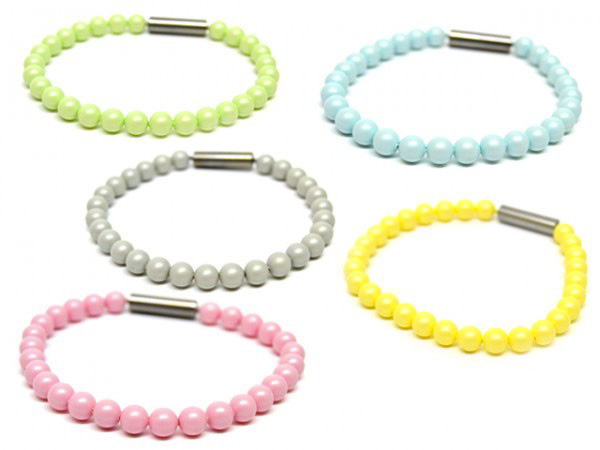 Armband Pastell mit Premium Perle in 6 mm (19 cm)