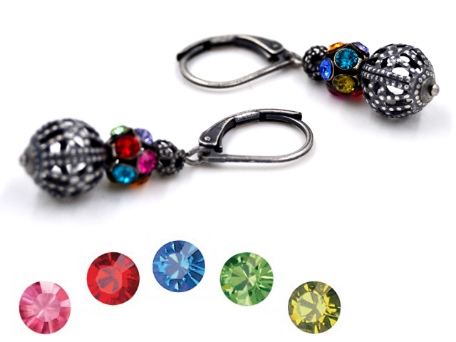 Ohrhänger World mit Premium Crystal