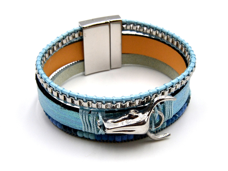 Lederarmband "Stella" (18 cm)