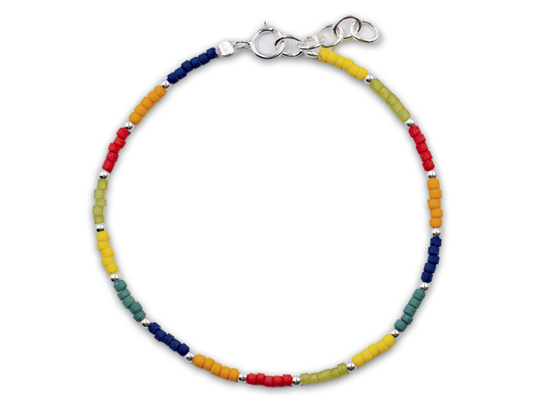 Armband mit Echtsteinen (17 cm + 2.0 cm)