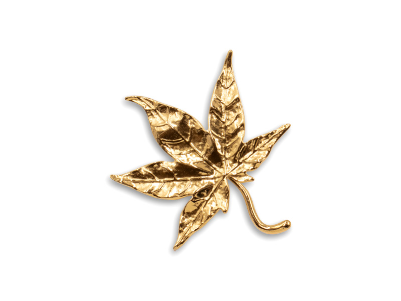 Brosche Blatt