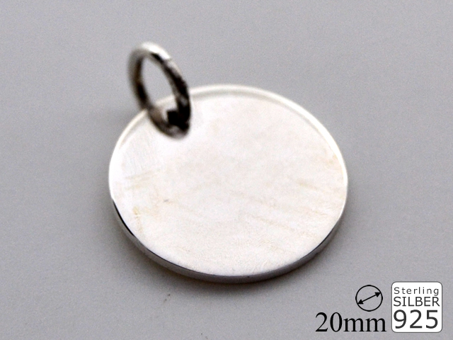 Gravurplatte mit Bohrung (20 mm)