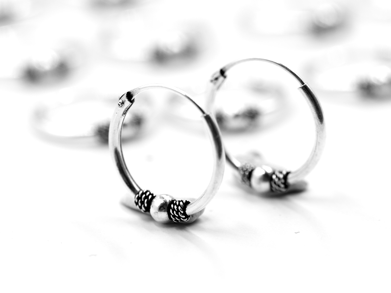 Bali Creolen (1.2 x 14 mm) (10 Paar)