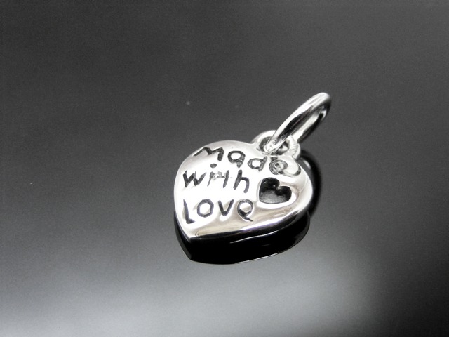 Anhänger Herz (Made with Love) (5er Pack)