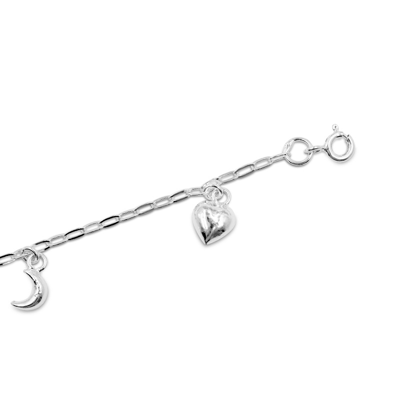 Fußkette mit unterschiedlichen Anhängern (25 cm)