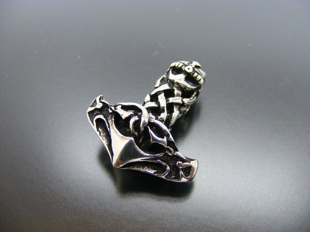 Anhänger Thorshammer, Donnergott, Mjölnir, keltischer Knoten