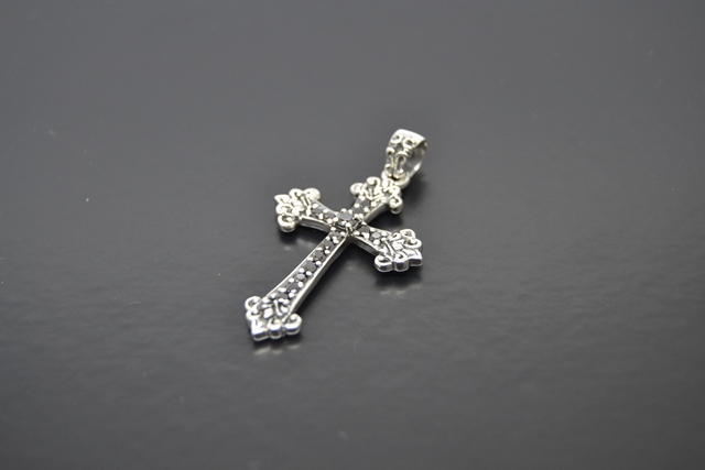 Anhänger Kreuz, Black Onyx