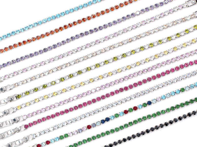 Tennisarmband mit Premium Crystal (15.5 cm + 4.0 cm)