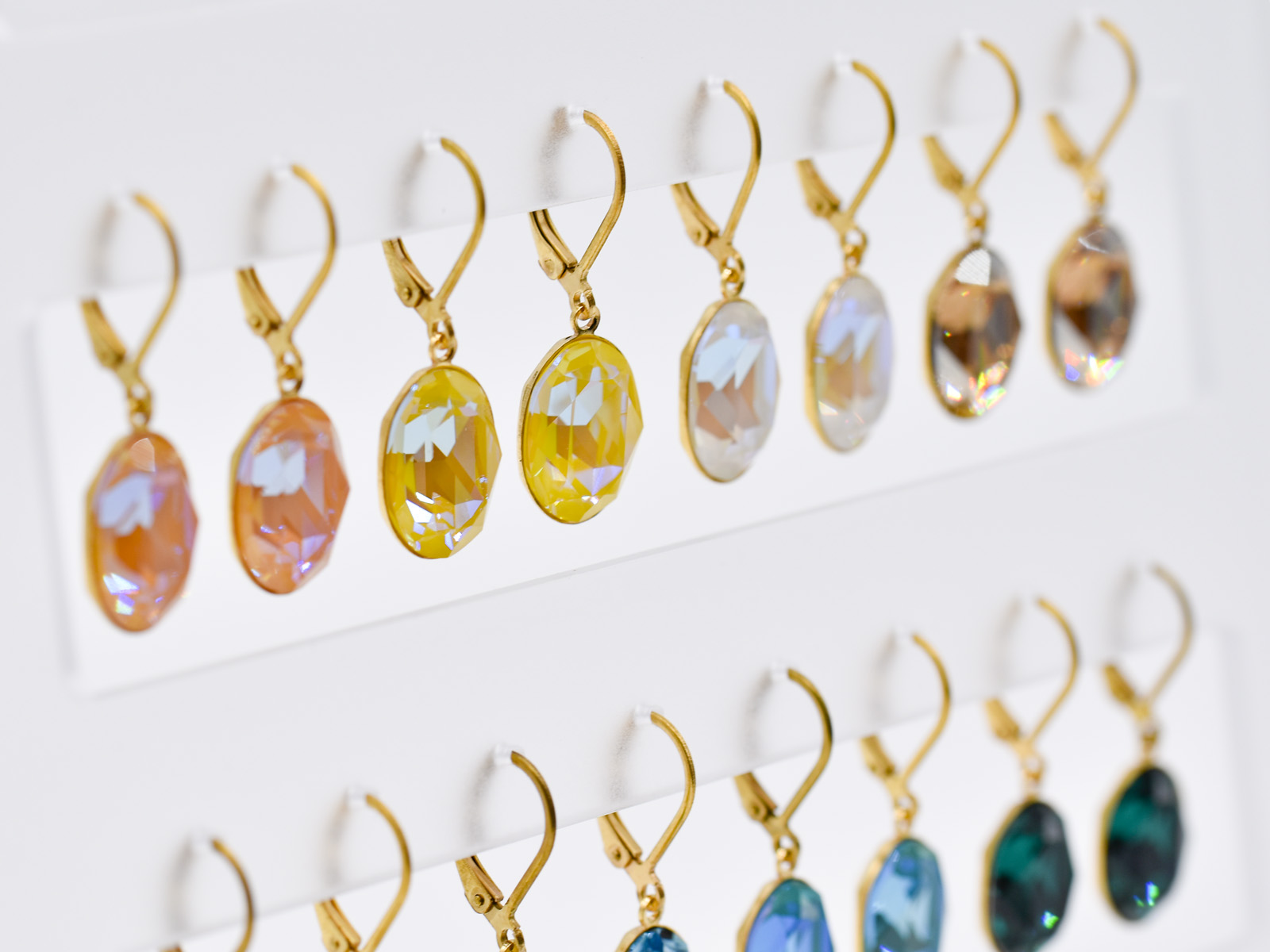 Display Ohrhänger "Lina" golded (16 Paar)