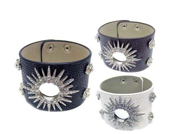 Kunstlederarmband "Flower"