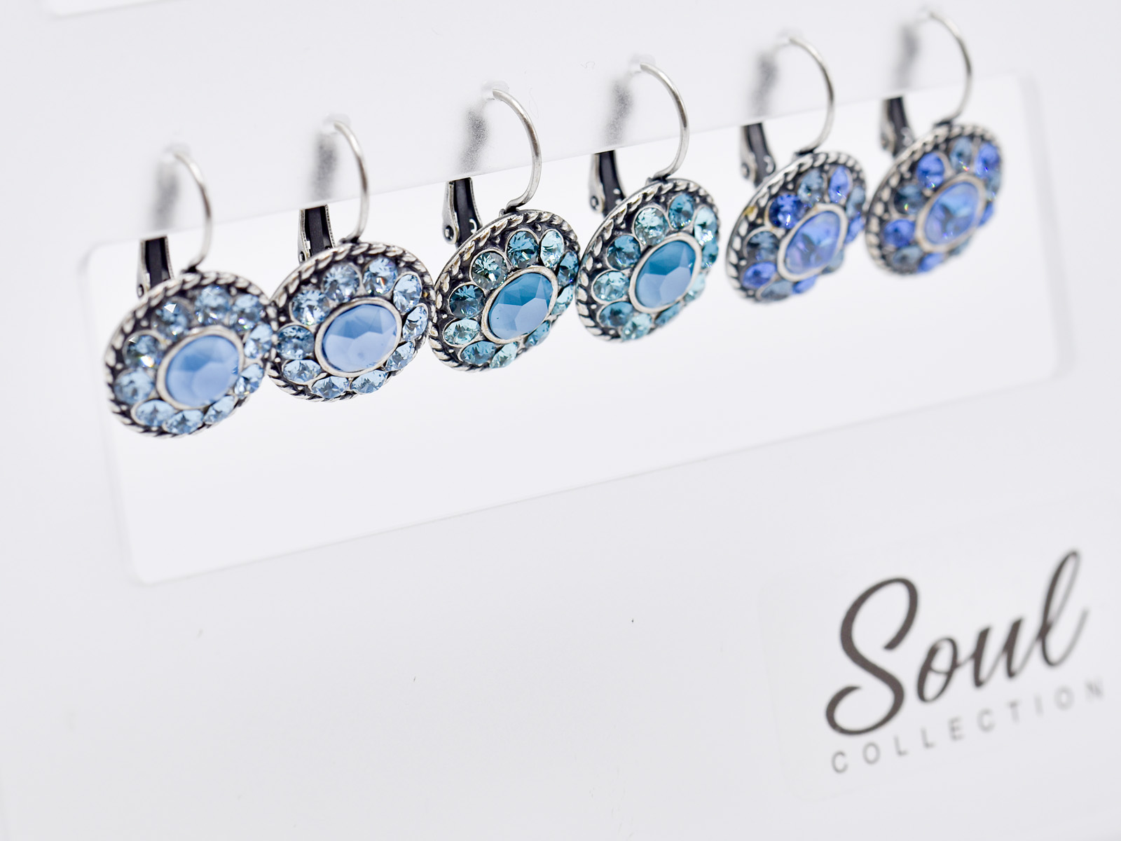 Display Ohrhänger Natalie mit Premium Crystal (12 Paar) - Summery Edition