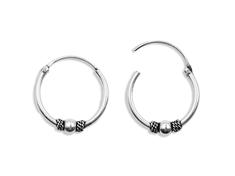 Bali Creolen (1.2 x 14 mm) (10 Paar)