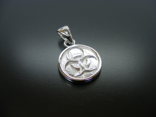 Anhänger Biohazard, Symbol Biogefährdung 