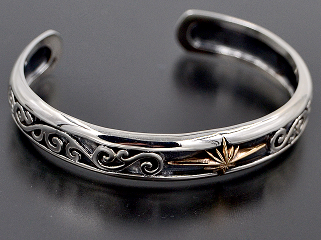 Armreif mit Stern und Verzierungen (15 cm) verstellbar